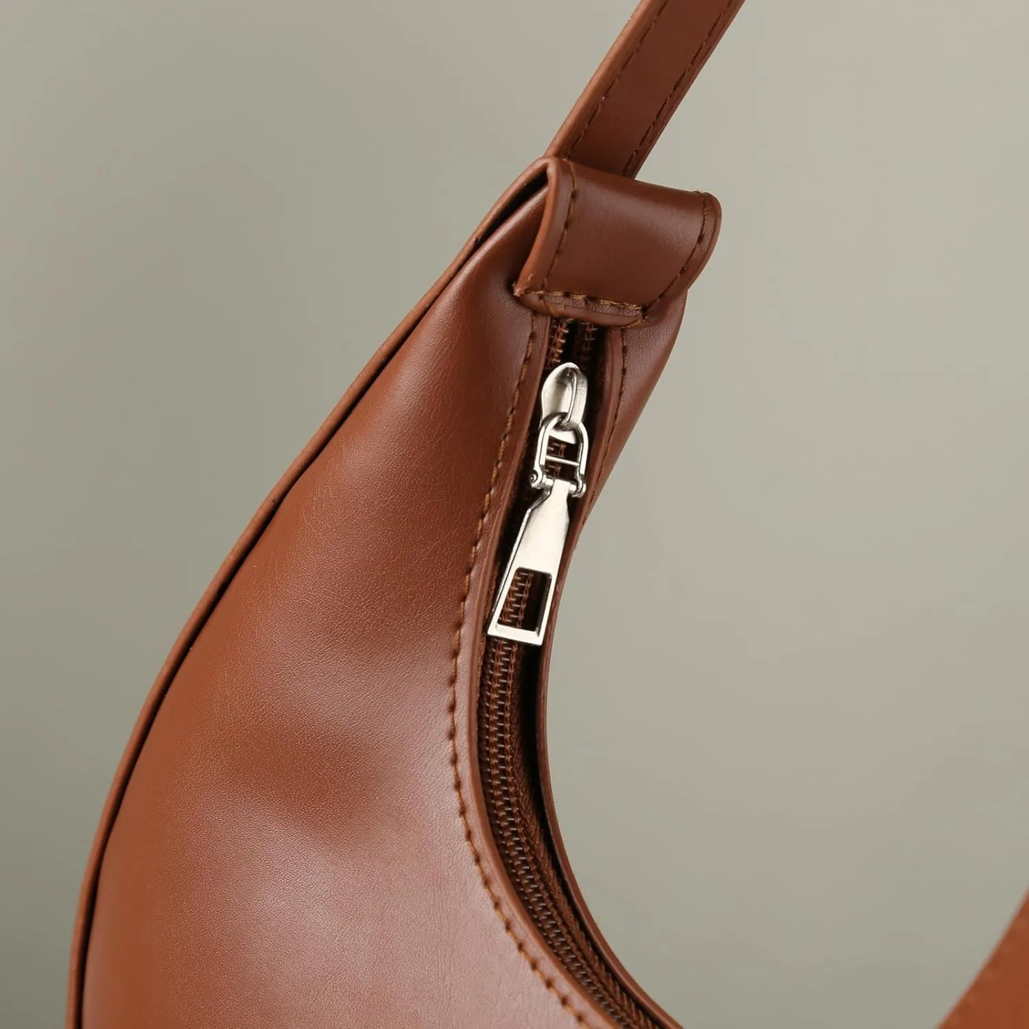 Multi Pocket Shoulder Bags for Woman Waterproof Nylon Crossbody Bags for Woman Trendy Womens Elegant Evening Bag(Brown)