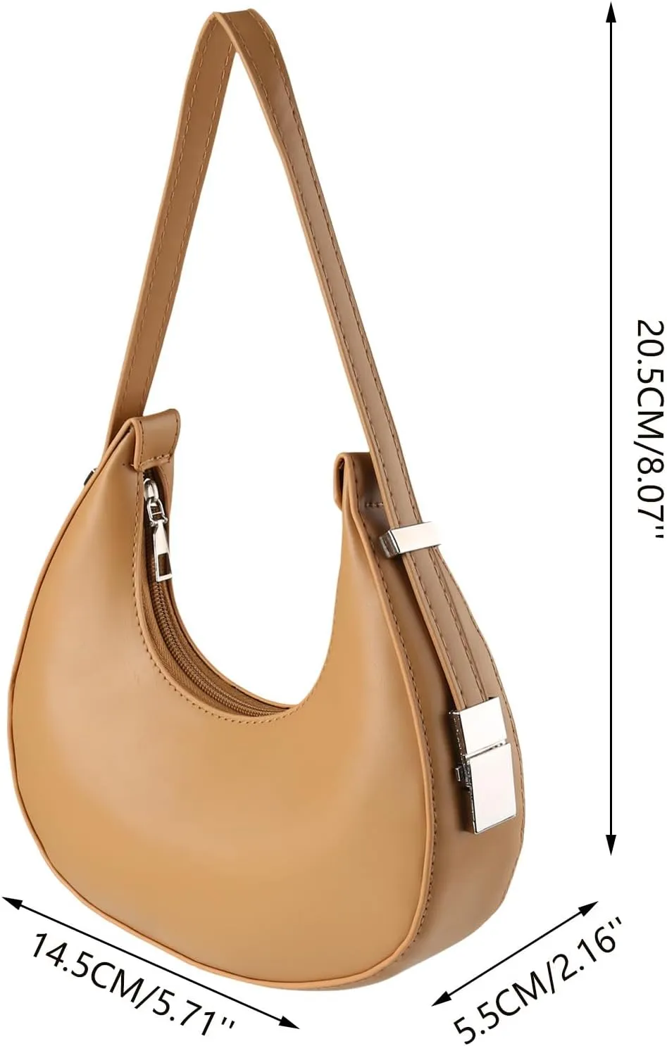 Multi Pocket Shoulder Bags for Woman Waterproof Nylon Crossbody Bags for Woman Trendy Womens Elegant Evening Bag(Khaki)