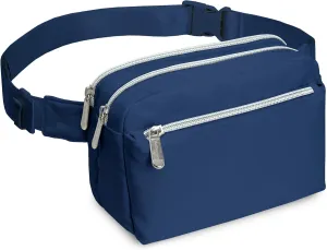 Navy Blue Crossbody Belt Bag for Women  Stylish Fanny Pack, Functional and Fashion Waist Packs for Travel, Festivals, and Everyday Use