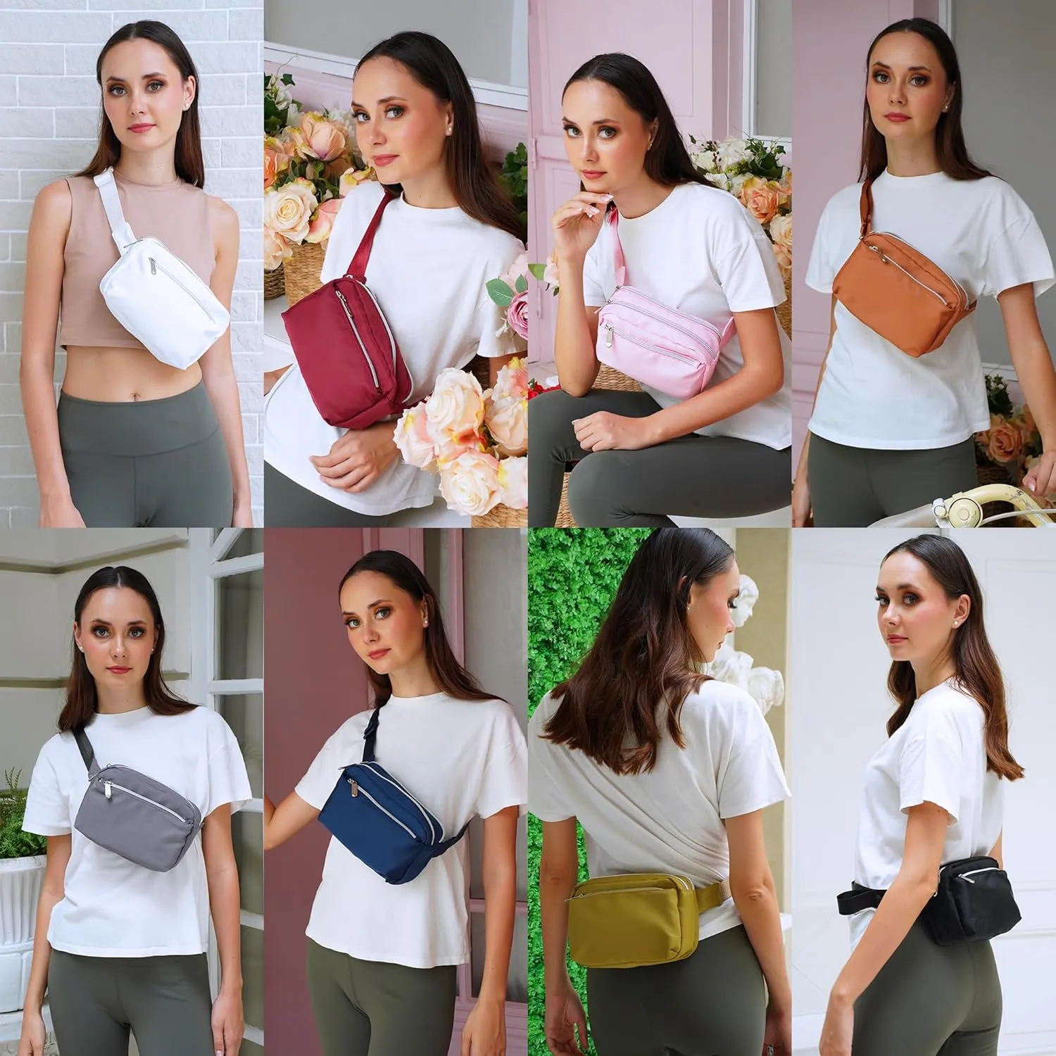 Navy Blue Crossbody Belt Bag for Women  Stylish Fanny Pack, Functional and Fashion Waist Packs for Travel, Festivals, and Everyday Use