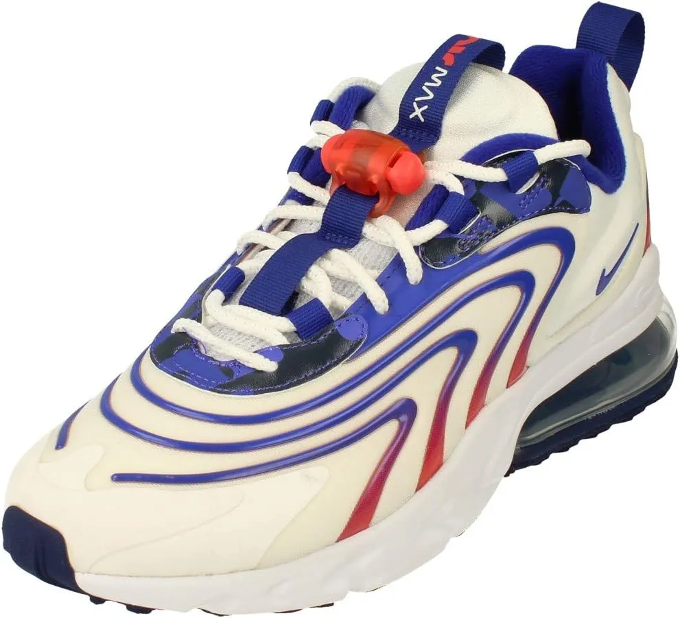 Nike Air Max 270 React ENG Mens Running Trainers DA1512 Sneakers Shoes (UK 6.5 US 7.5 EU 40.5, White Concord Ember Glow 100)