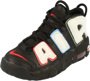 Nike Air More Uptempo GS Basketball Trainers DQ7780 Sneakers Shoes (UK 5.5 us 6Y EU 38.5, Black University red White 001)