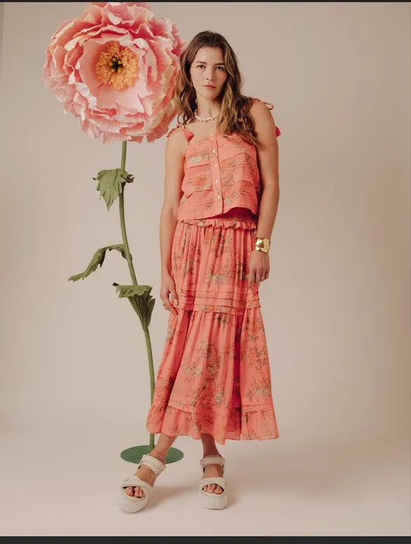 NOLAN SKIRT IN MAYFAIR FLORAL PRINT