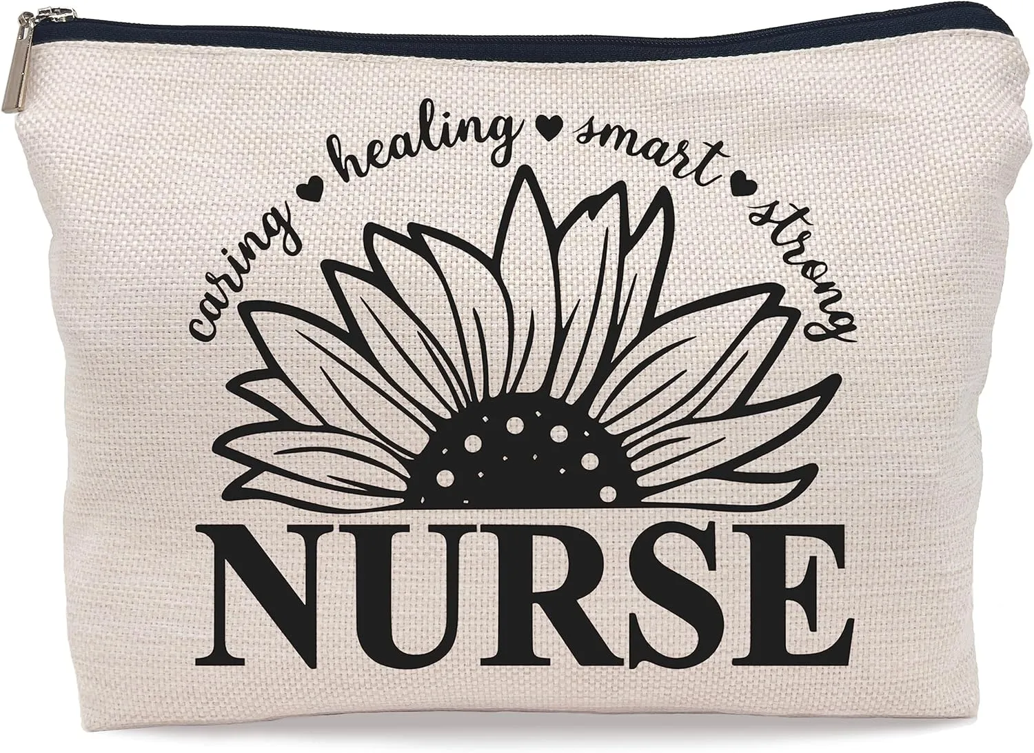 Nurse Appreciation Gifts Sunflower Makeup Bag Cosmetic Bag Zipper Pouch Toiletry Bags,Nurses Week Gift,Nursing Student Gift,Nurse Graduate Gifts