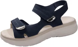 Orthopedic Sandals for Women Arch Support Sandals Women's Summer Platform Walking Sandal, Hook Loop Slip on Wedges Comfortable Double Strap Walking Sneakers Beach Outdoor Sport Shoes