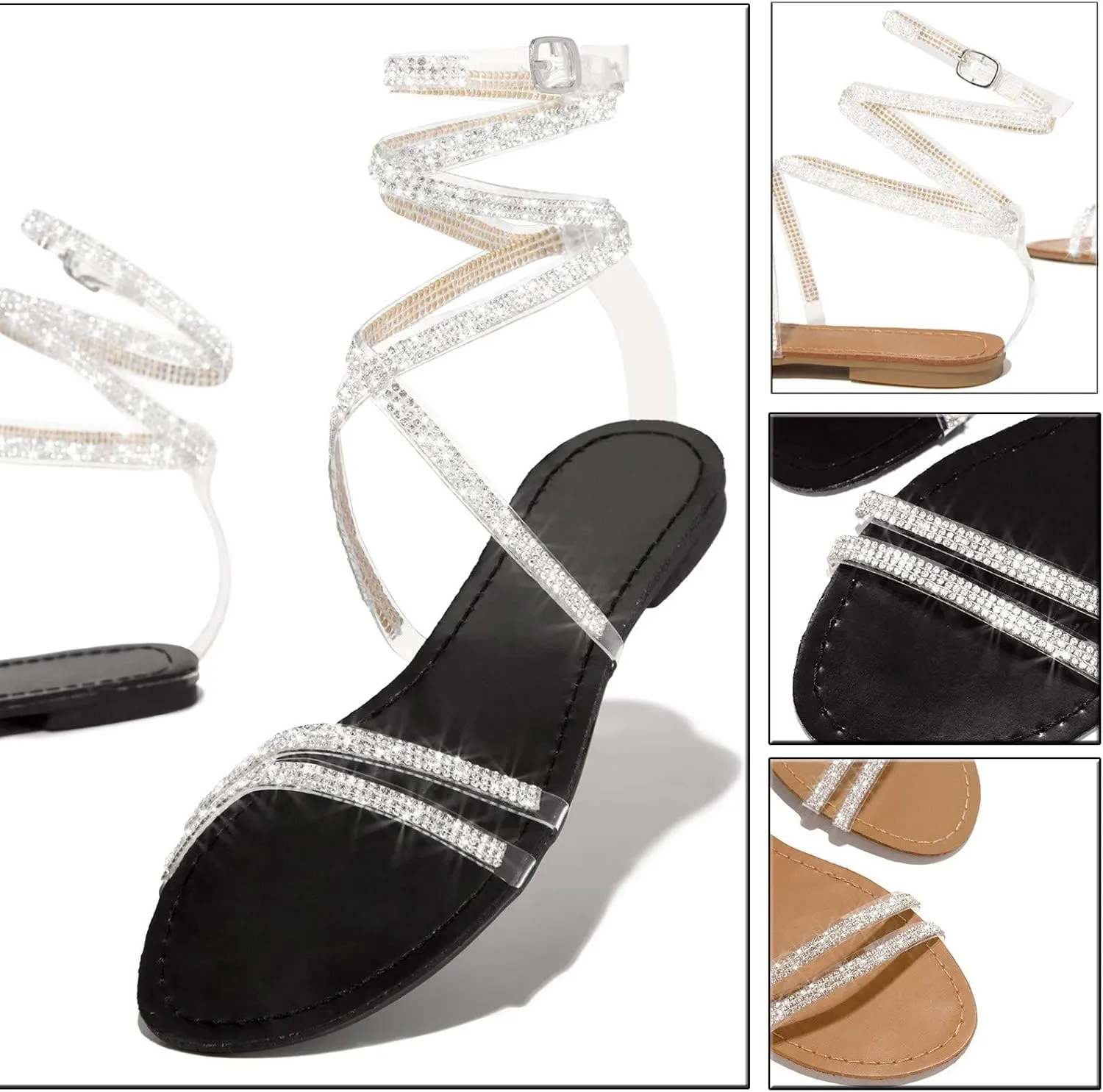 Orthopedic Sandals for Women Outdoor Dressy Wedding Shoes Fashion Comfortable Flat Sandals Summer Beach Vacation Non-Slip Slippers Breathable Open Toe Soft Sole Walking Footwear Indoor Home Work Shoe