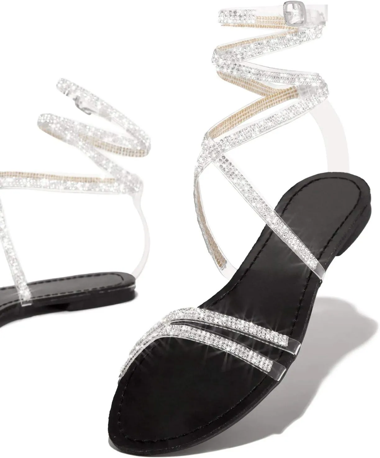 Orthopedic Sandals for Women Outdoor Dressy Wedding Shoes Fashion Comfortable Flat Sandals Summer Beach Vacation Non-Slip Slippers Breathable Open Toe Soft Sole Walking Footwear Indoor Home Work Shoe