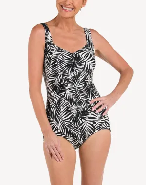 Palm Retreat Girl Leg One Piece Swimsuit