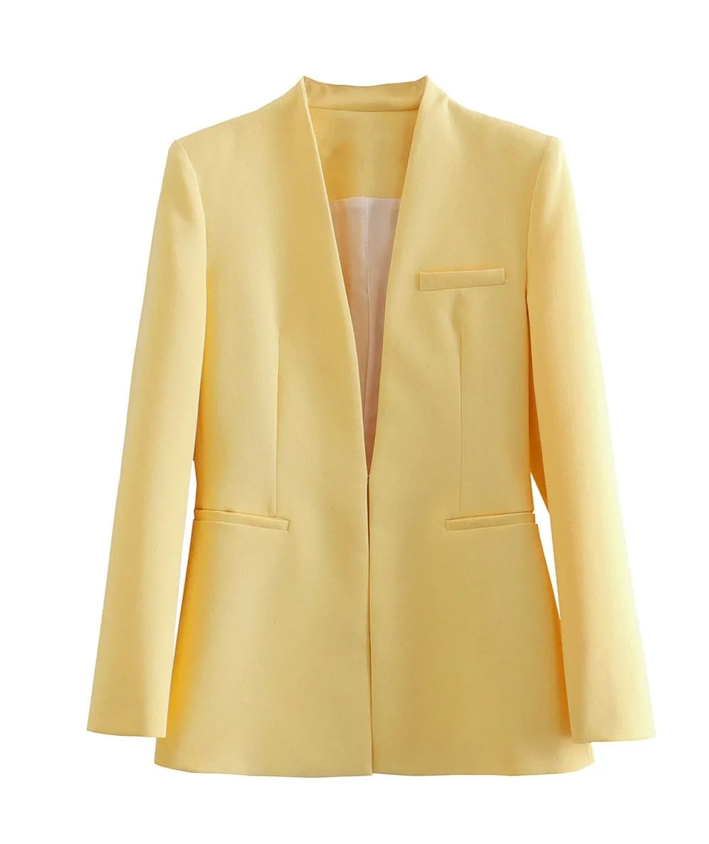 Pantalon & Blazer Set - Dames - Elegante broek & blazer met moderne pasvorm
