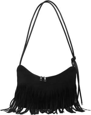 Phone Wallet Purses for Women Women's Crescent Shoulder Bags with Adjustable Strap Womens Elegant Evening Bag(Black)