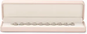 Pink PU Leather Jewelry Gift Box for Necklace Long Chain Jewelry Necklace Long Chain Gift Box