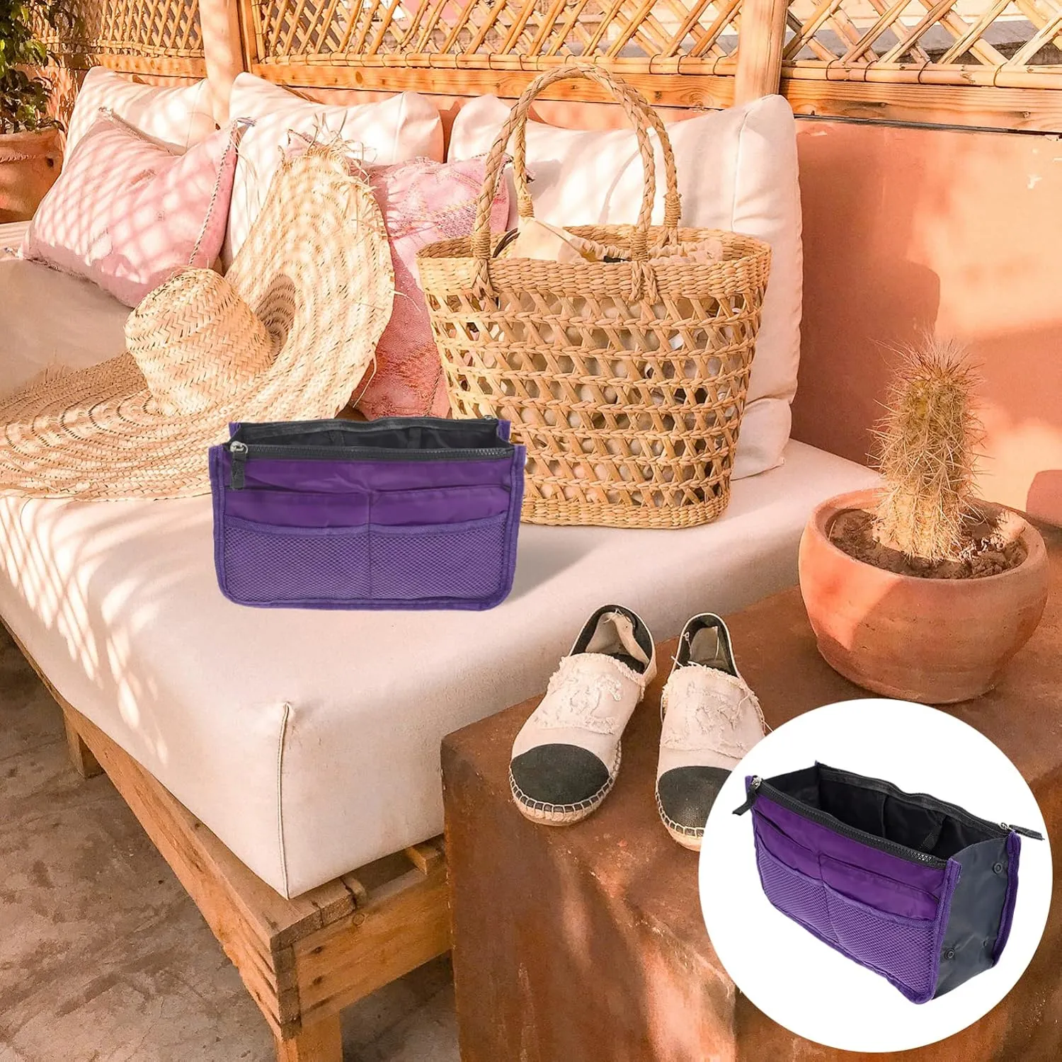 Practical Makeup Storage Bag Large Toiletry Bag Liner for Travel Pouches