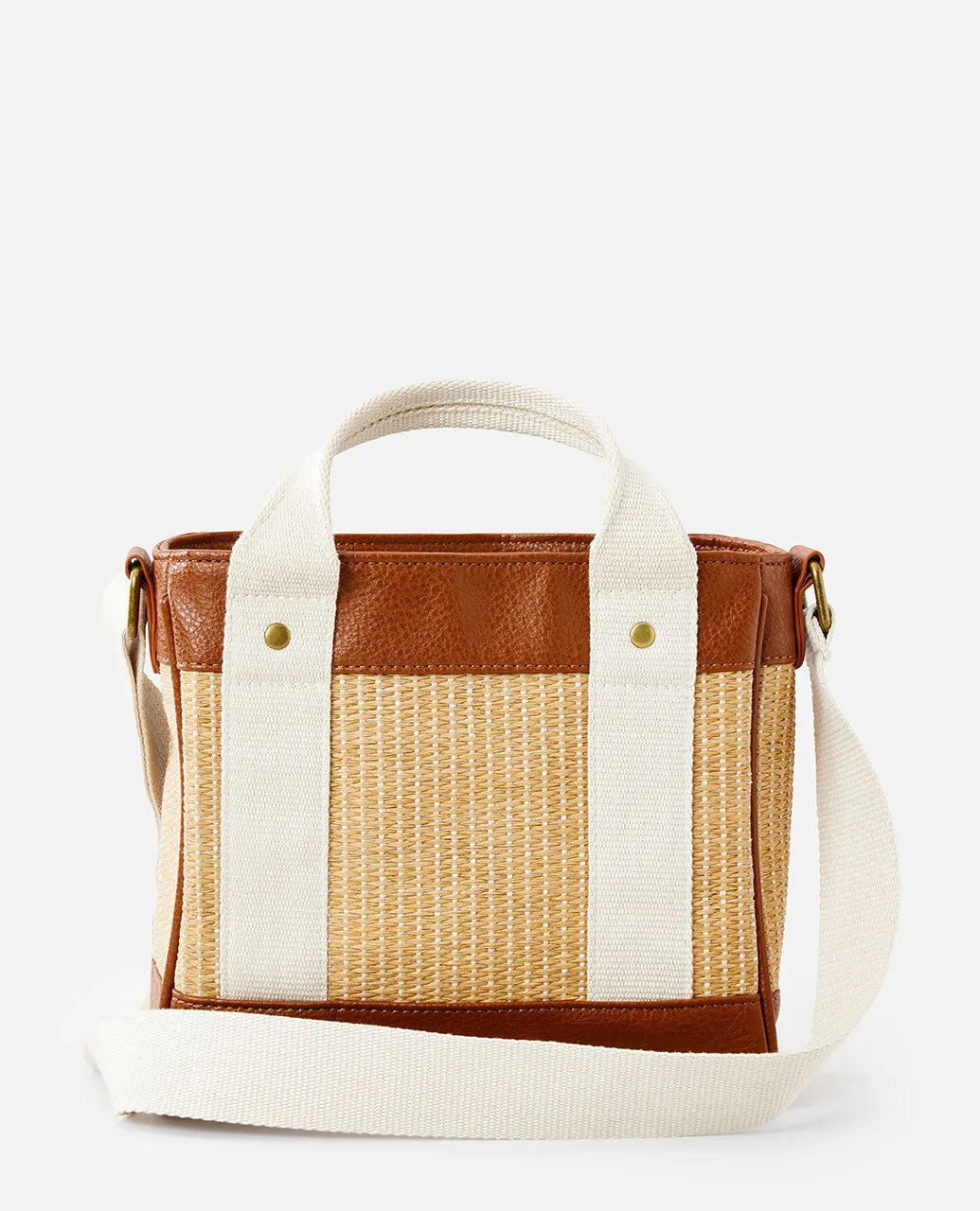 Premium Straw Mini Handbag - Natural