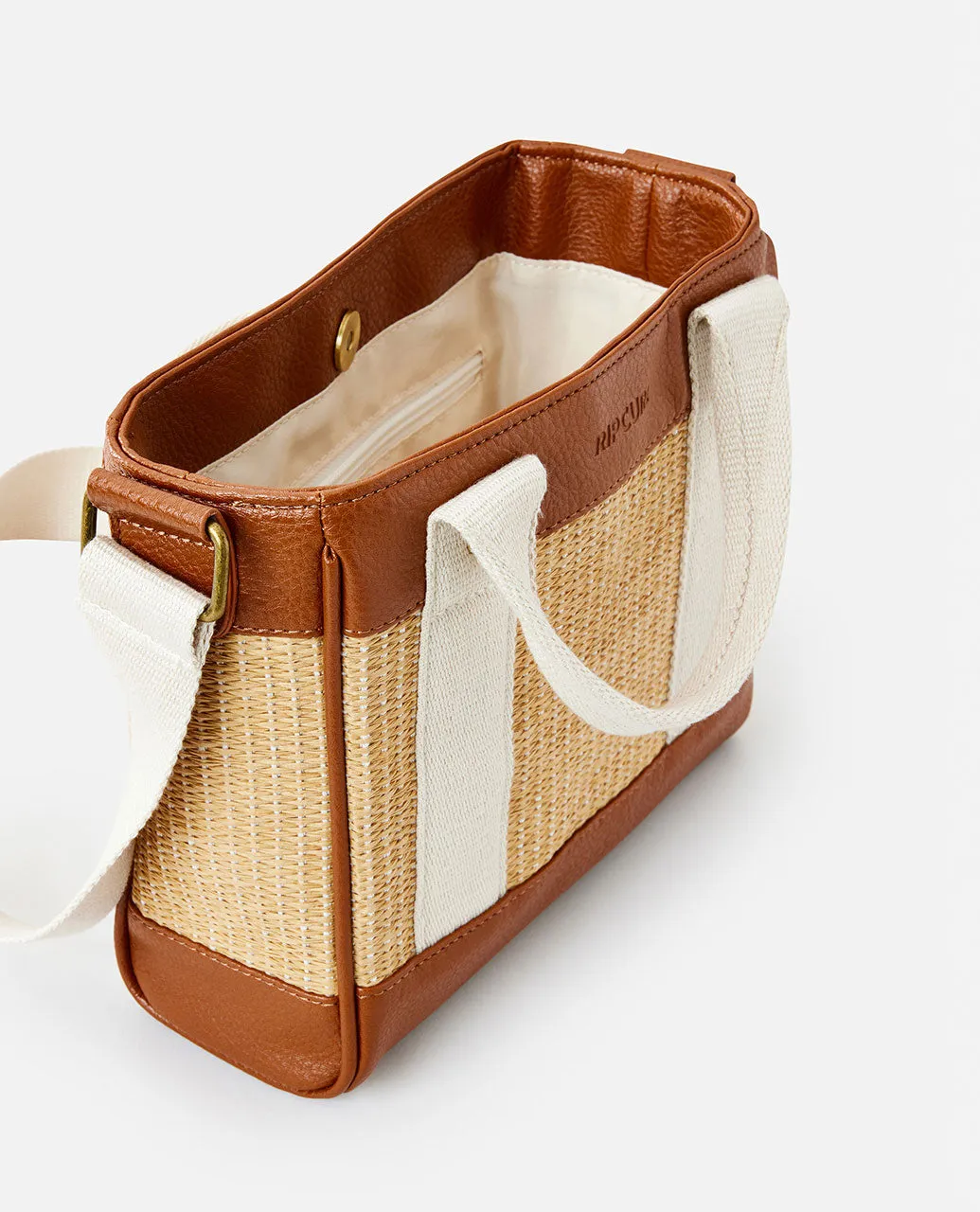 Premium Straw Mini Handbag - Natural