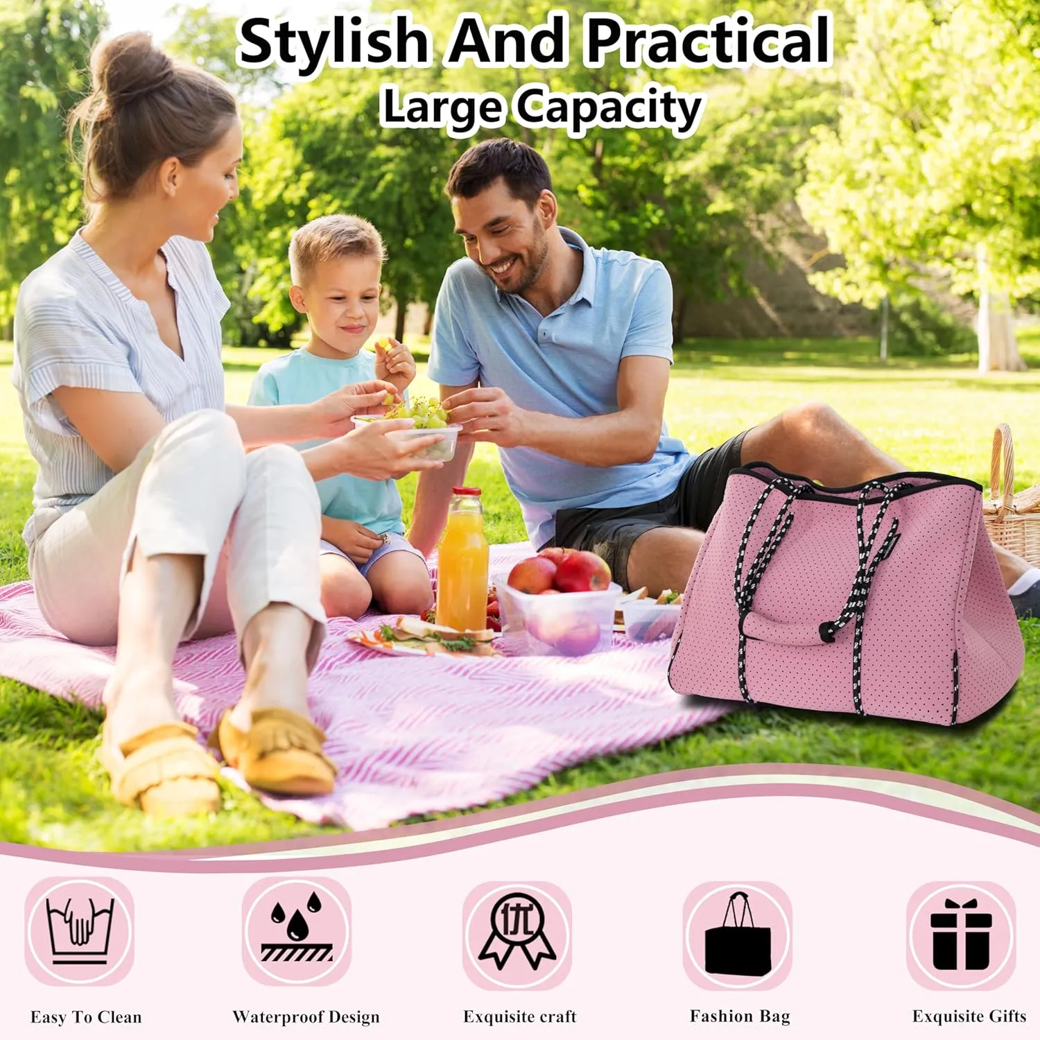 QOGiR Multipurpose Gym Beach Bag, Light Weight, Large, Sports  