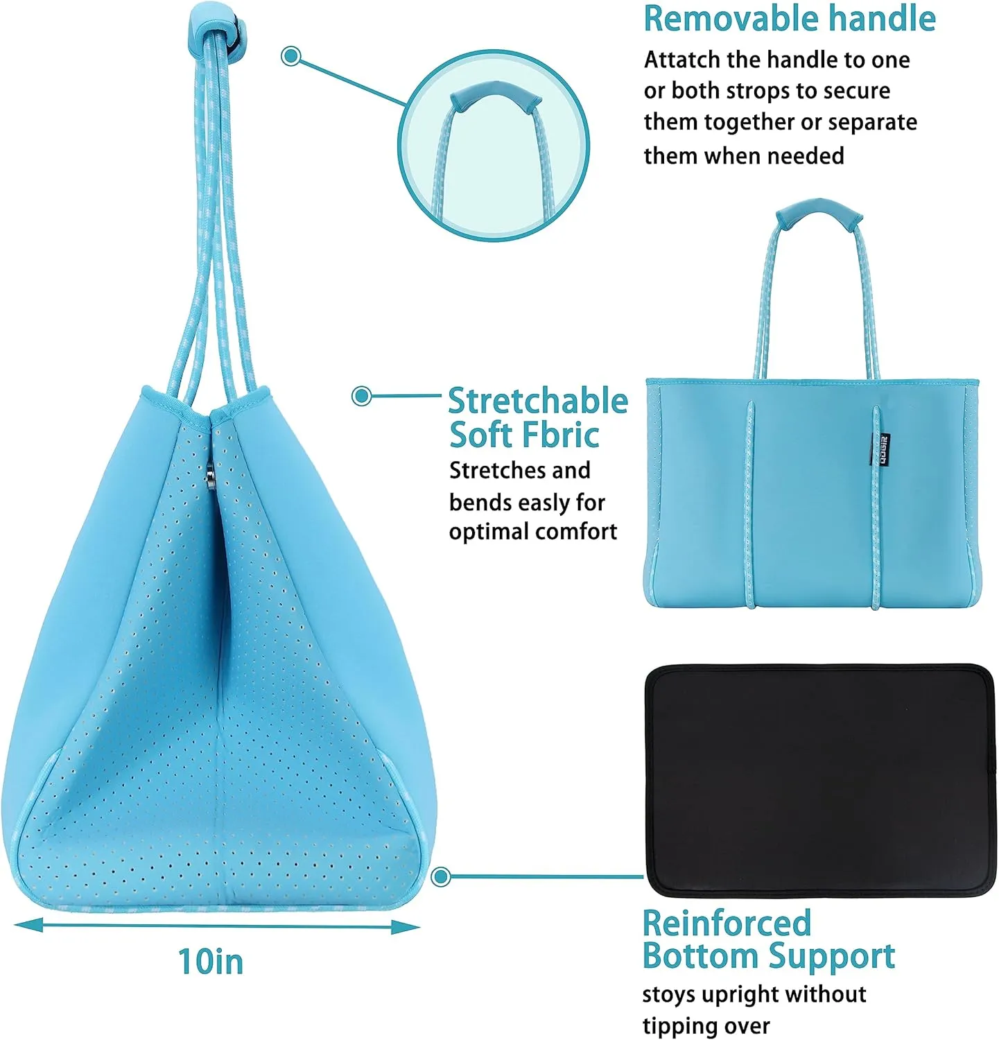 QOGiR Multipurpose Gym Beach Bag, Light Weight, Large, Sports  