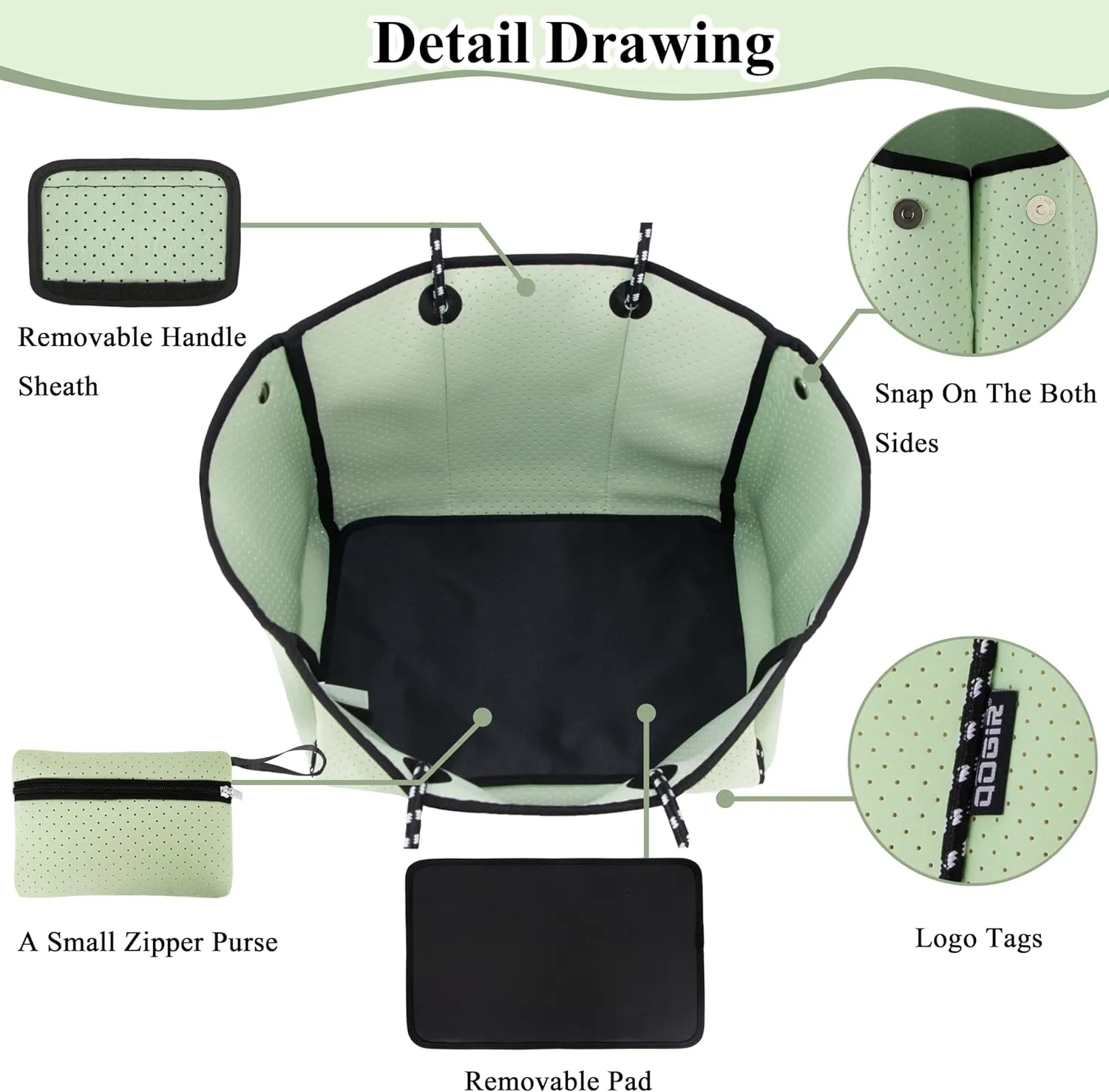 QOGiR Multipurpose Gym Beach Bag, Light Weight, Large, Sports  