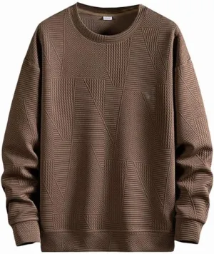 Quilted Jacket Men British Slim Tops Blouse Striped Shirt Two- Sweater Soft Fashion Top Shirt Mens Work Sweater polo