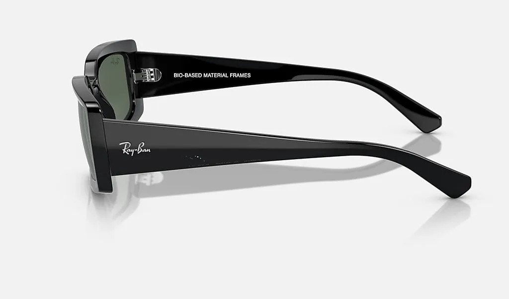 RAYBAN KILIANE POLISHED BLACK W/ DARK GREEN