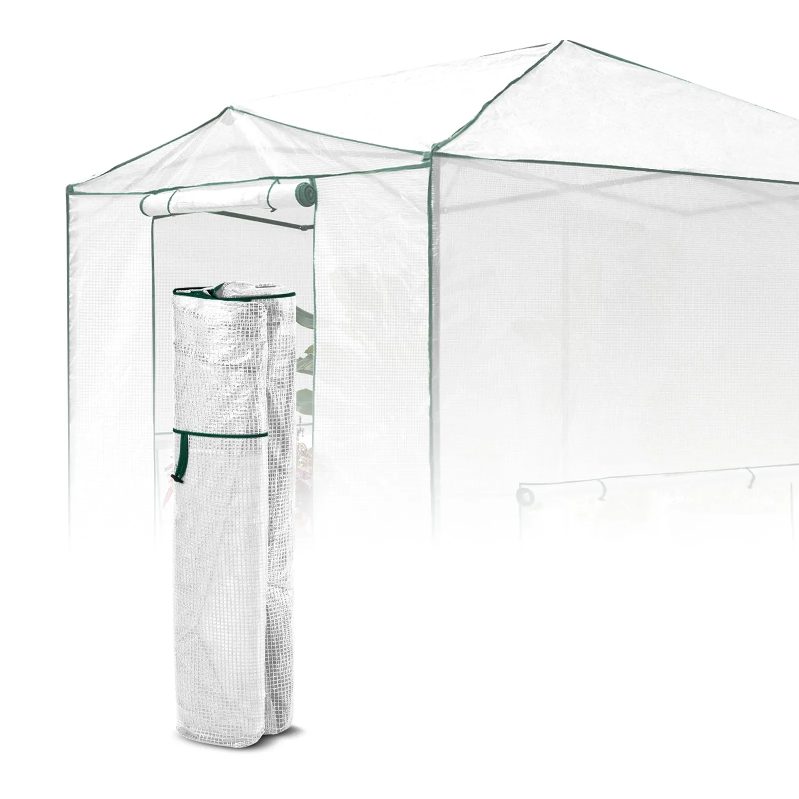 Replacement Cover for 12x8 Portable Walk-in Pop up Greenhouse(Frame Not Included)