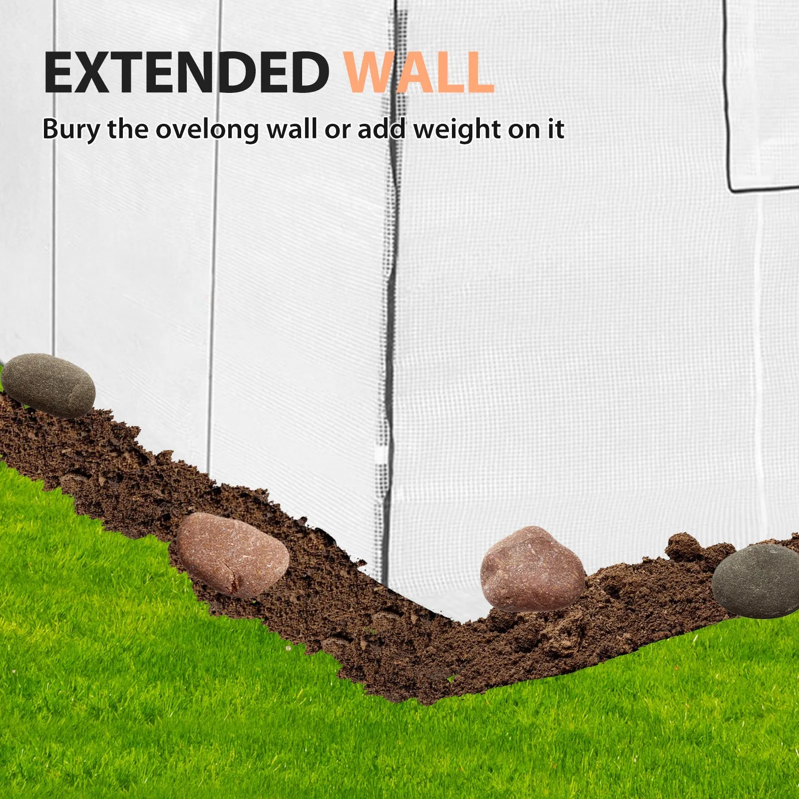 Replacement Cover for 12x8 Portable Walk-in Pop up Greenhouse(Frame Not Included)