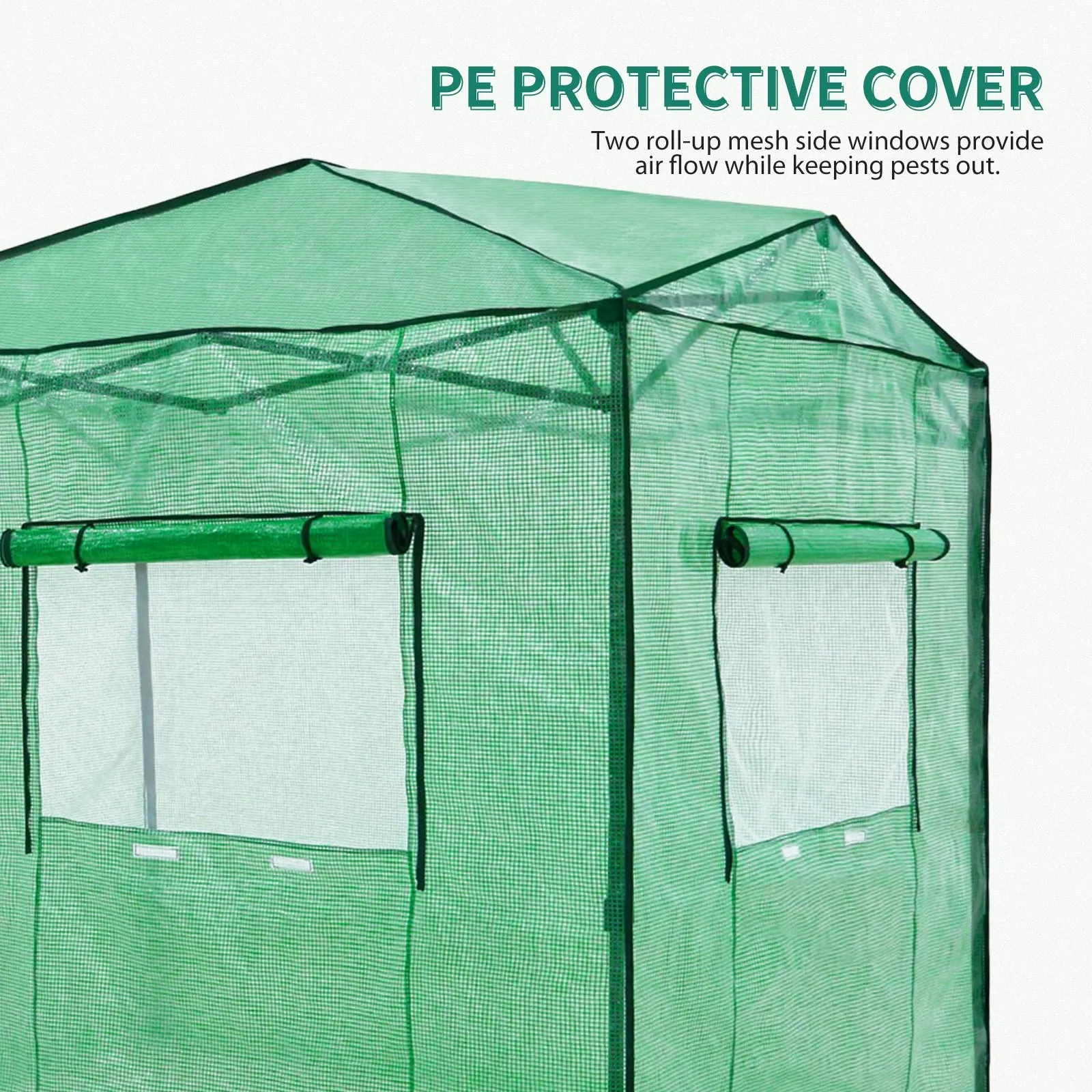 Replacement Cover for 8x6 Portable Walk-in Greenhouse(Frame Not Included)