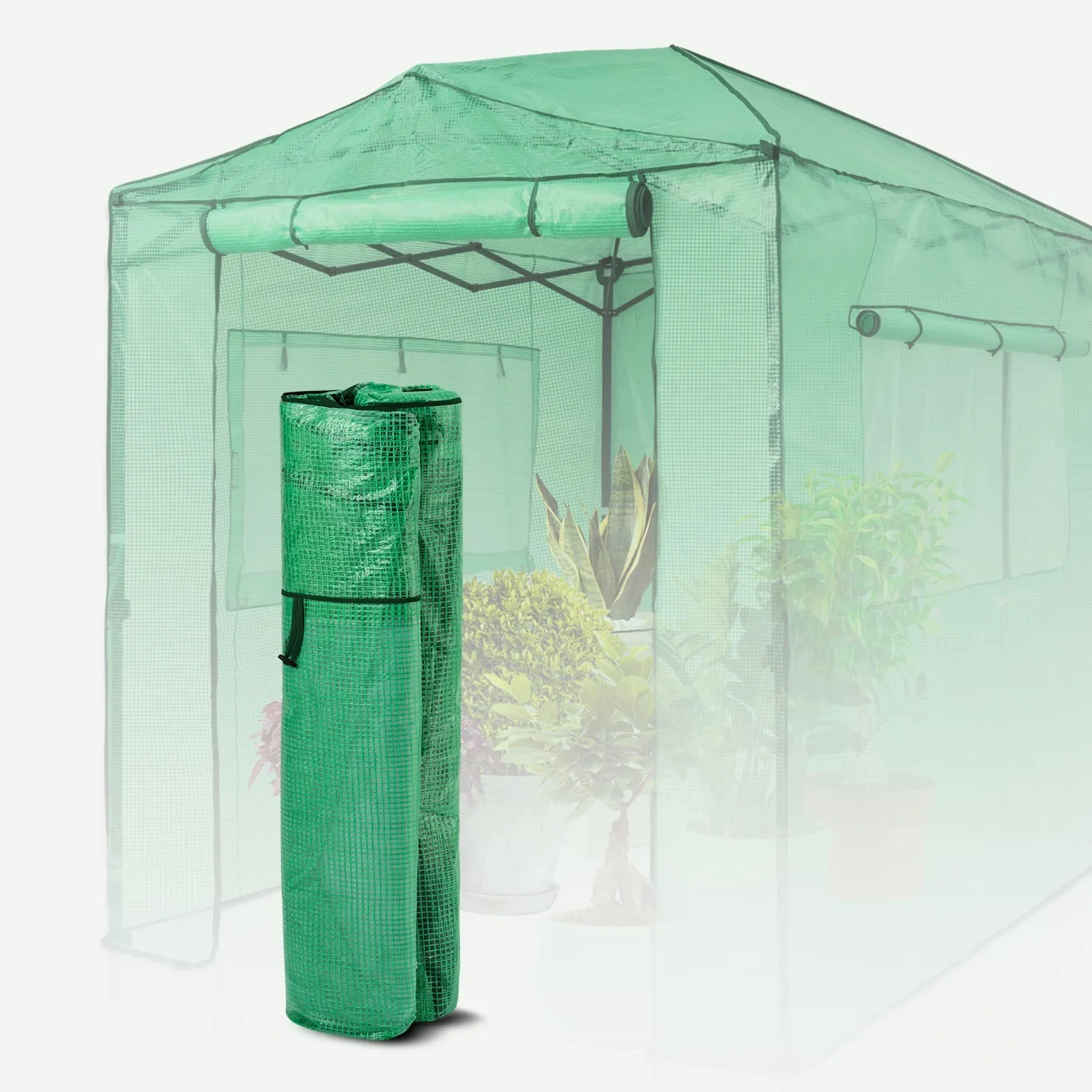Replacement Cover for 8x6 Portable Walk-in Greenhouse(Frame Not Included)
