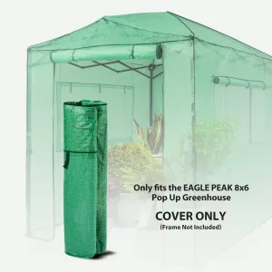 Replacement Cover for 8x6 Portable Walk-in Greenhouse(Frame Not Included)