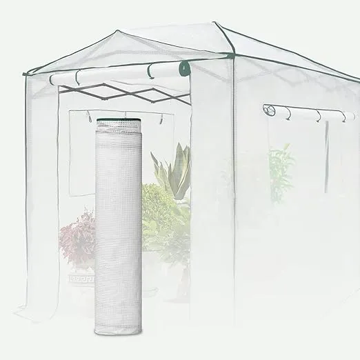 Replacement Cover for 8x6 Portable Walk-in Greenhouse(Frame Not Included)