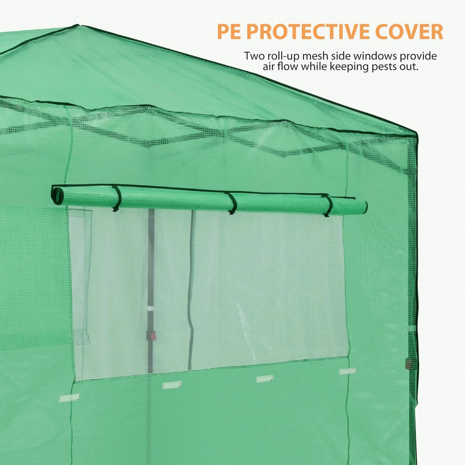 Replacement Cover for 8x6 Portable Walk-in Greenhouse(Frame Not Included)