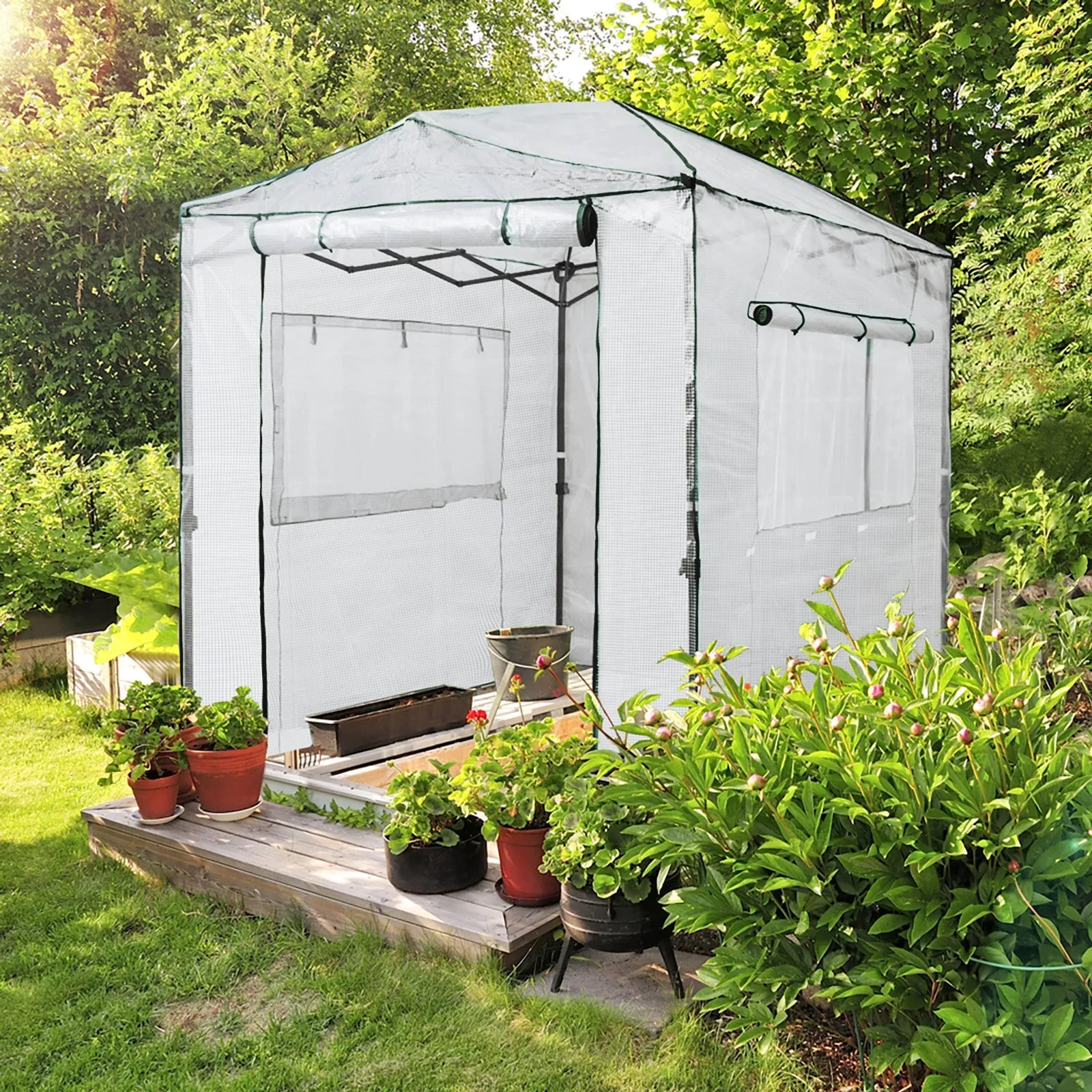 Replacement Cover for 8x6 Portable Walk-in Greenhouse(Frame Not Included)