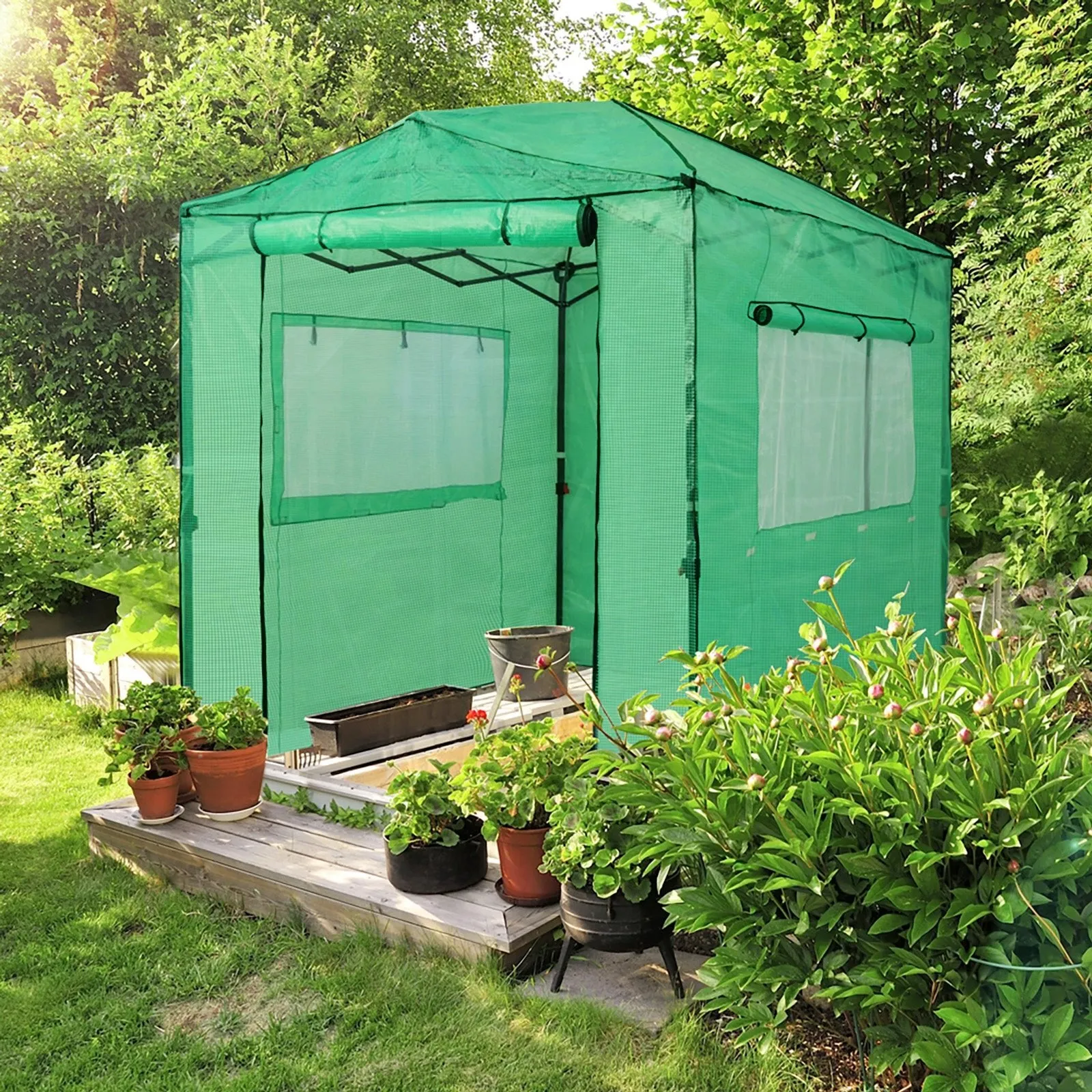 Replacement Cover for 8x6 Portable Walk-in Greenhouse(Frame Not Included)