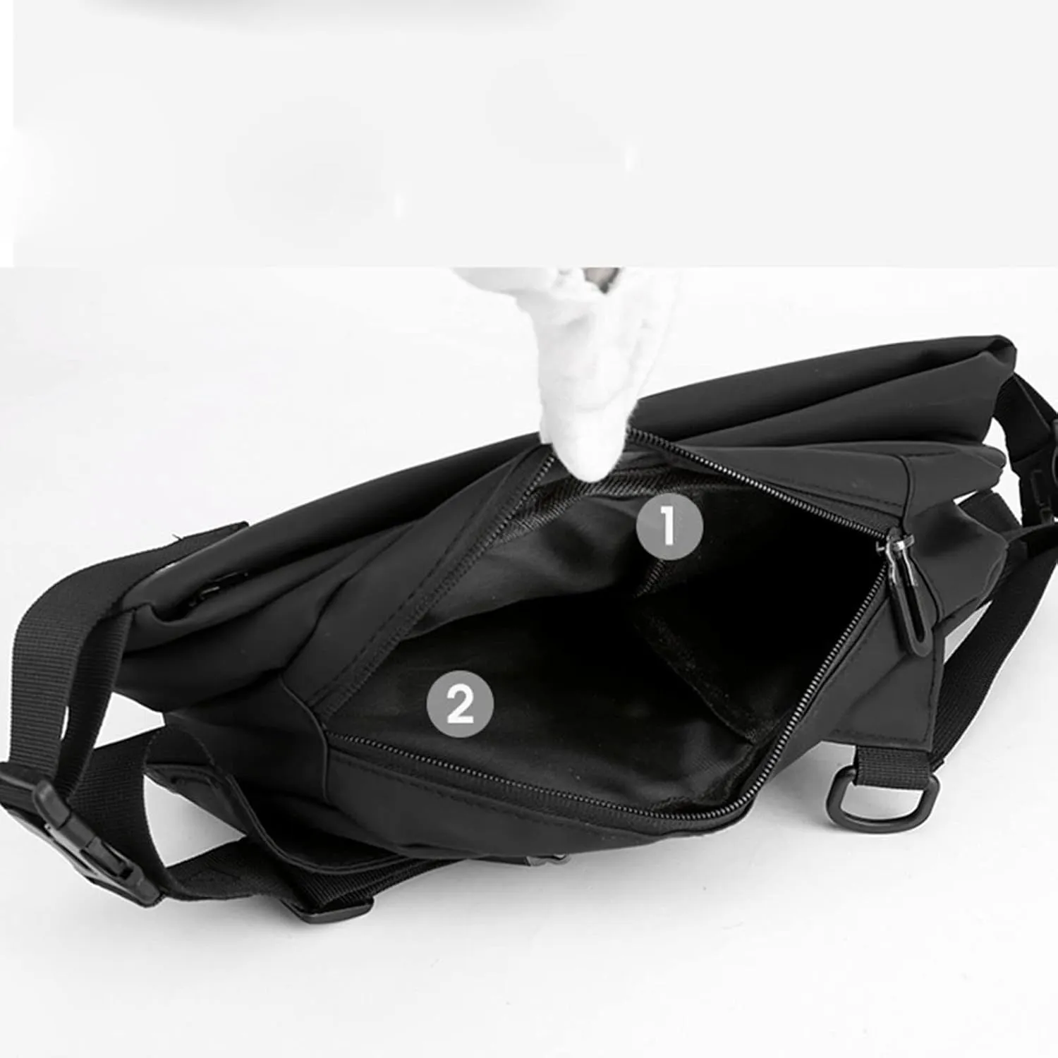 Retro Clutch Underarm Purse 2025 Men's Light Casual One Shoulder Fashion Vertical Zip Crossbody Bag