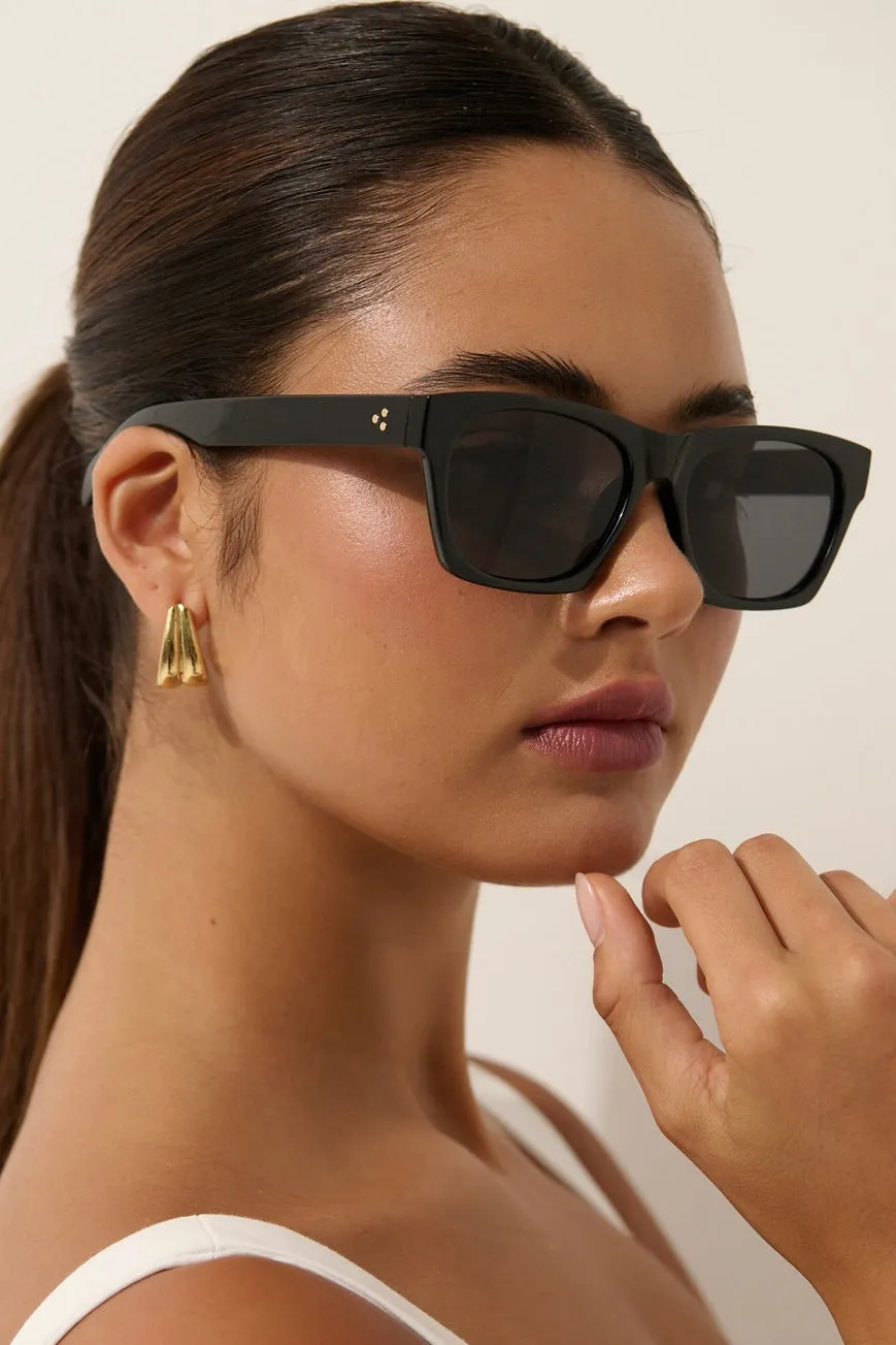 RIA SQUARE SUNGLASSES BLACK