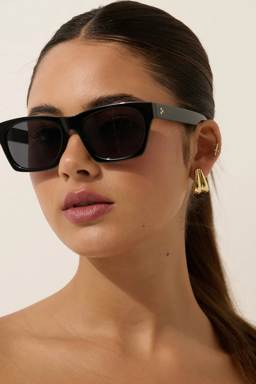 RIA SQUARE SUNGLASSES BLACK
