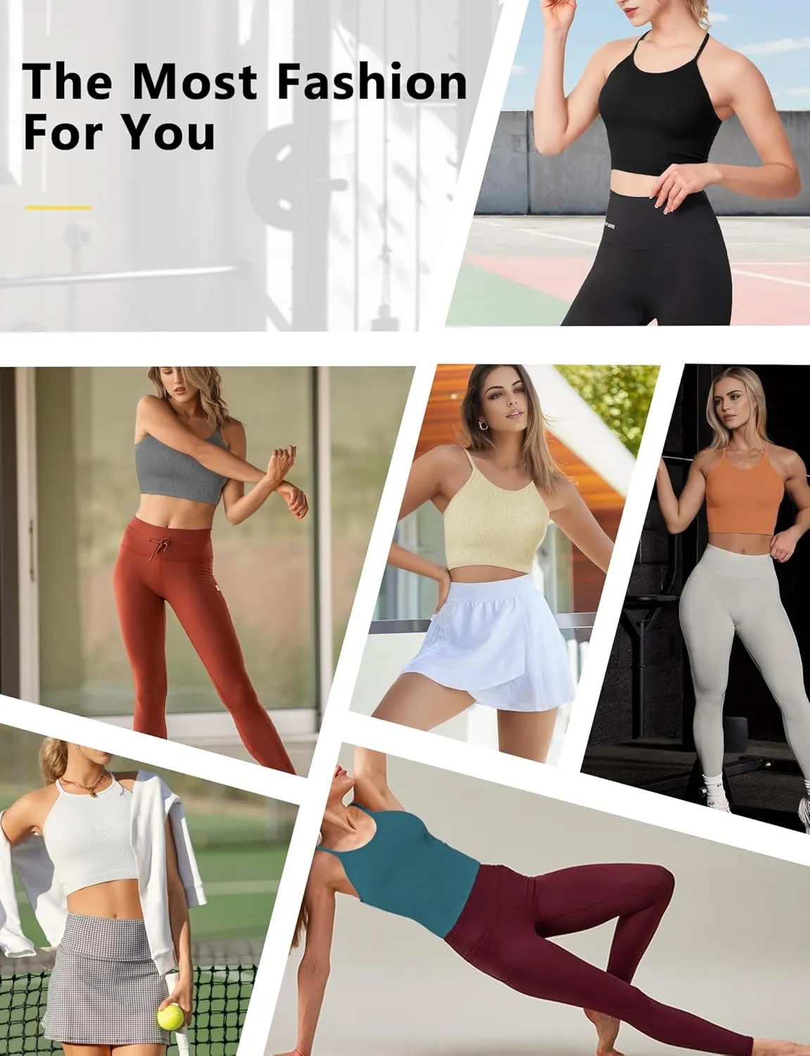 Ribbed Tank Top for Women 2024, Seamless Racerback Workout Tops, Basic Sports Camisole Tops, Crop Tops