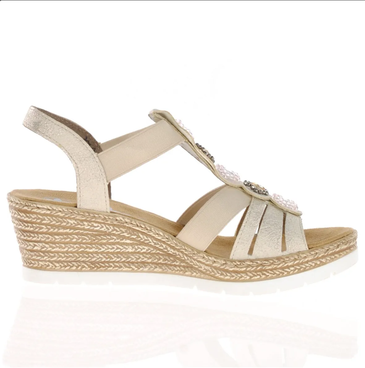 Rieker Beige Sandal 619B2/60