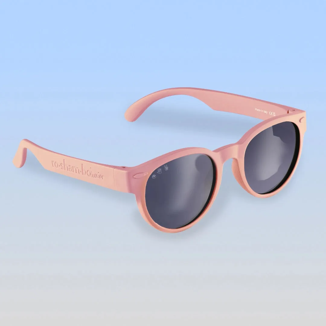 Round Sunglasses Blush Pink/Grey Polarized