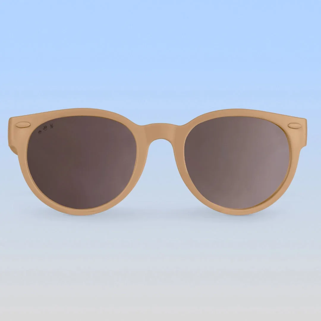 Round Sunglasses Latte/Brown Polarized