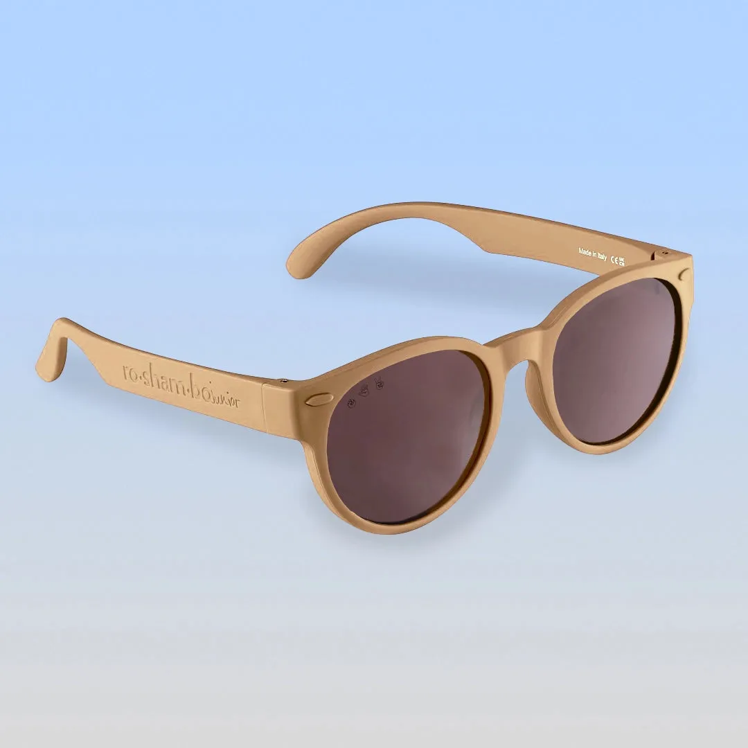 Round Sunglasses Latte/Brown Polarized
