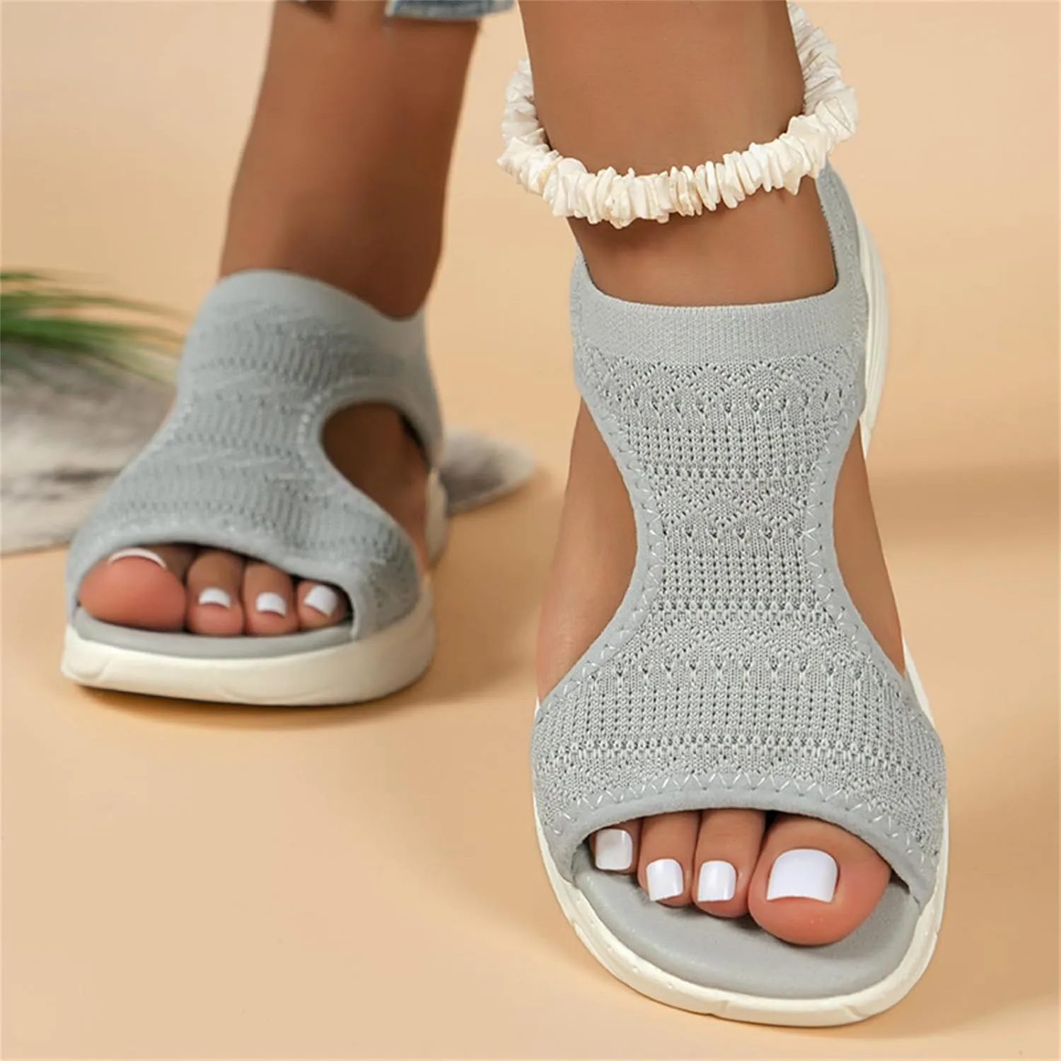 Sandals Women Comfortable Cute Orthotic Flips Flops Sandals Arch Support for Flat feet Orthopedic Walking Beach Shoes