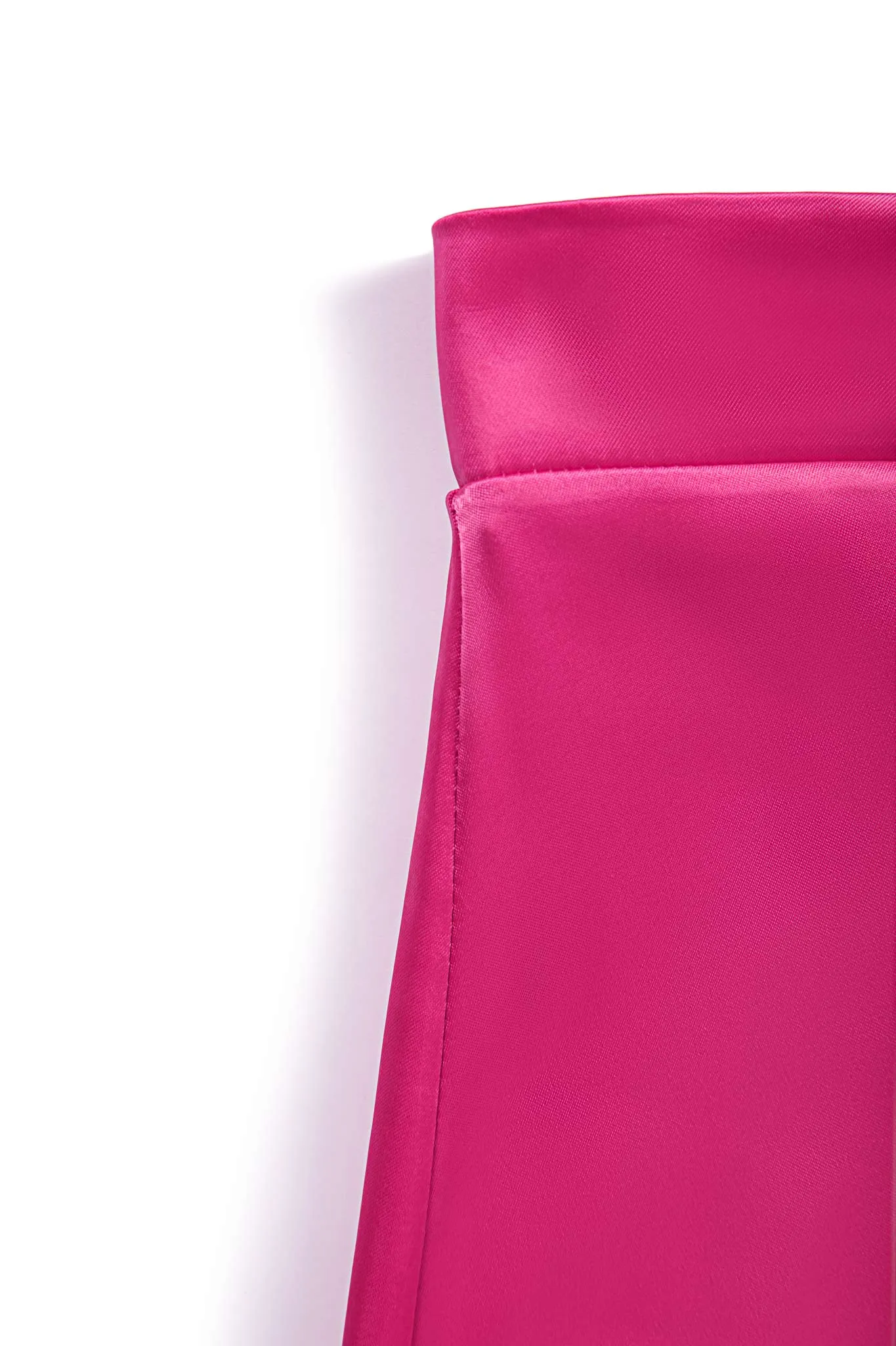 SATIN EFFECT MIDI SKIRT
