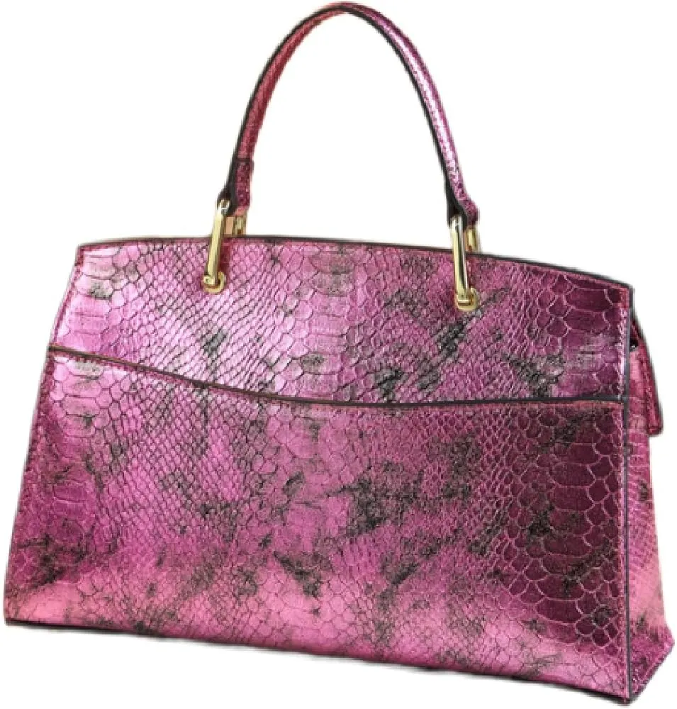 Serpentine Leather Women's Bag Fashion Shell Purse Top-Handle Satchel Handbags Portable Tote Bag Shoulder Messenger Bags