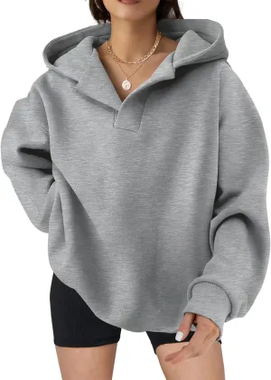 SHEWIN Women Casual Oversized Long Sleeve Fleece Sweatshirt Hoodies with Pockets, S-XXL