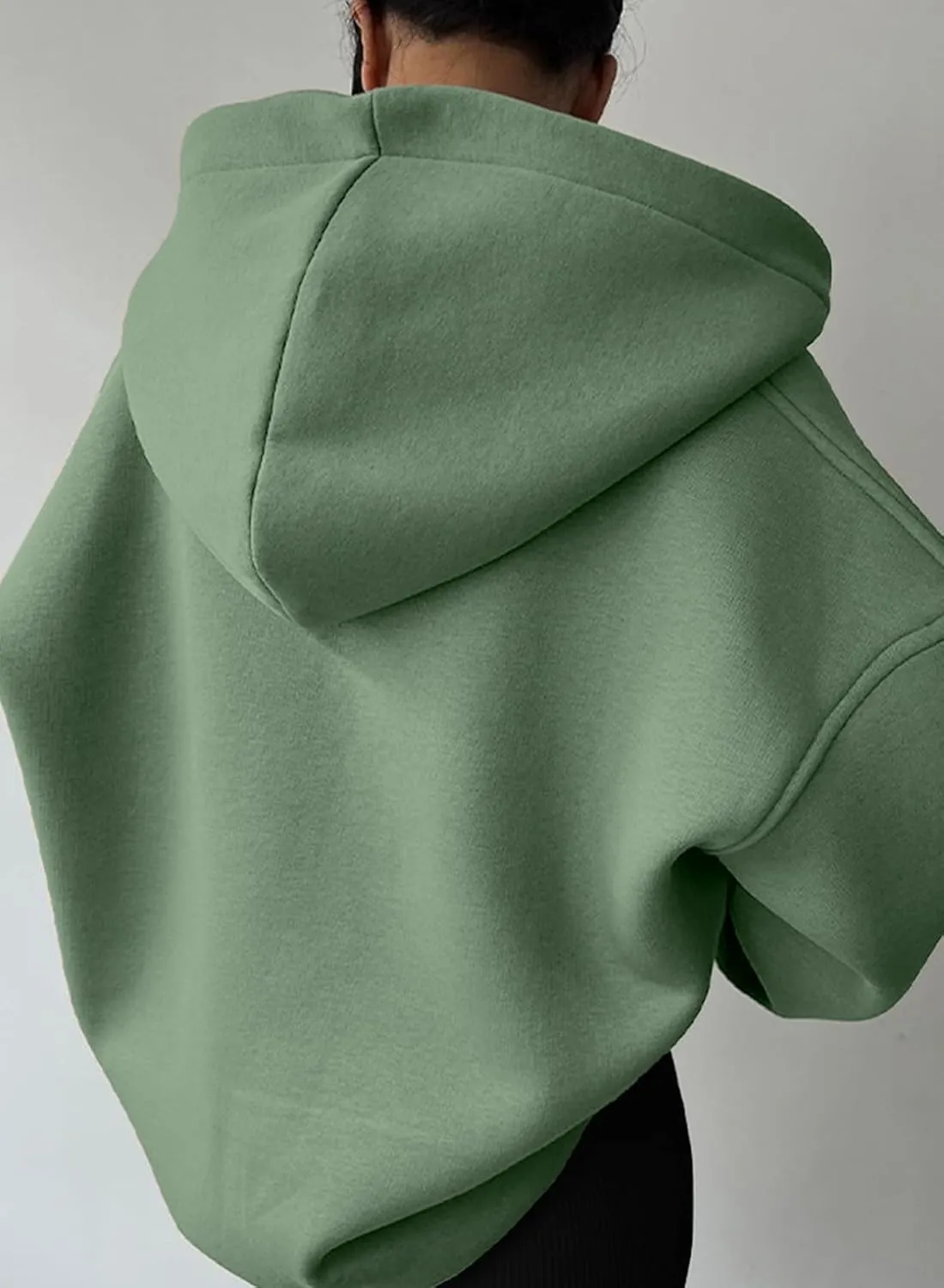 SHEWIN Women Casual Oversized Long Sleeve Fleece Sweatshirt Hoodies with Pockets, S-XXL
