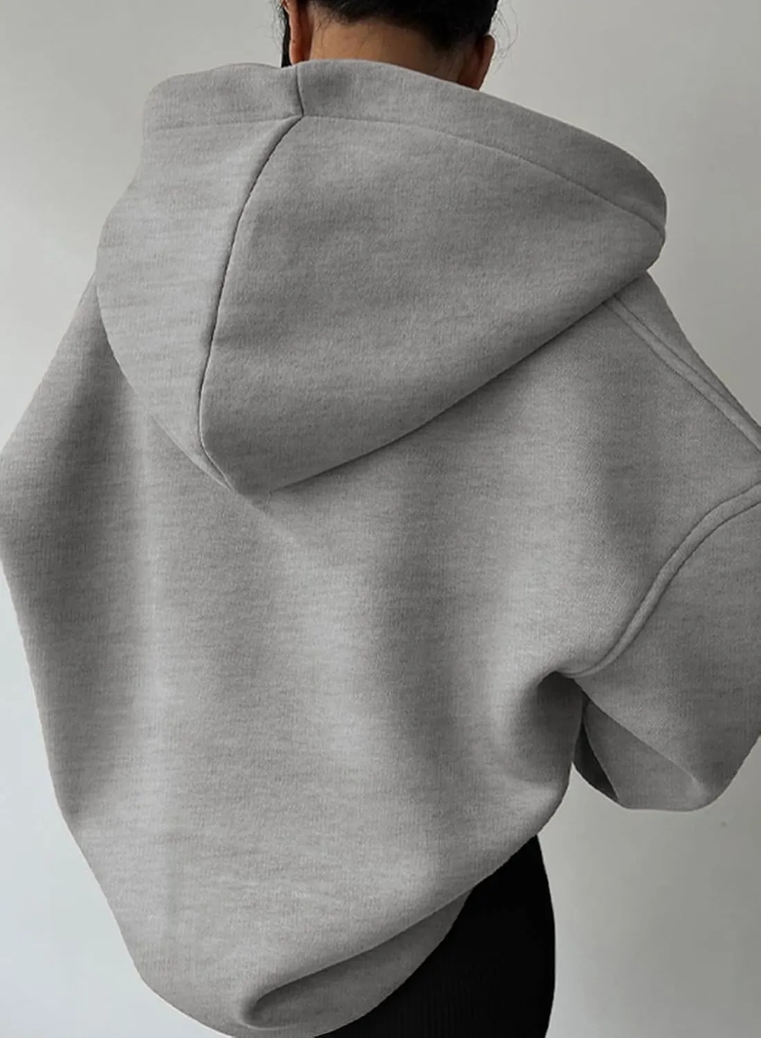 SHEWIN Women Casual Oversized Long Sleeve Fleece Sweatshirt Hoodies with Pockets, S-XXL