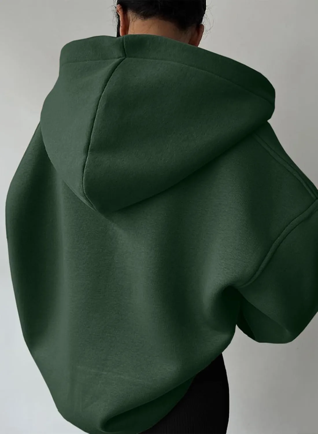 SHEWIN Women Casual Oversized Long Sleeve Fleece Sweatshirt Hoodies with Pockets, S-XXL