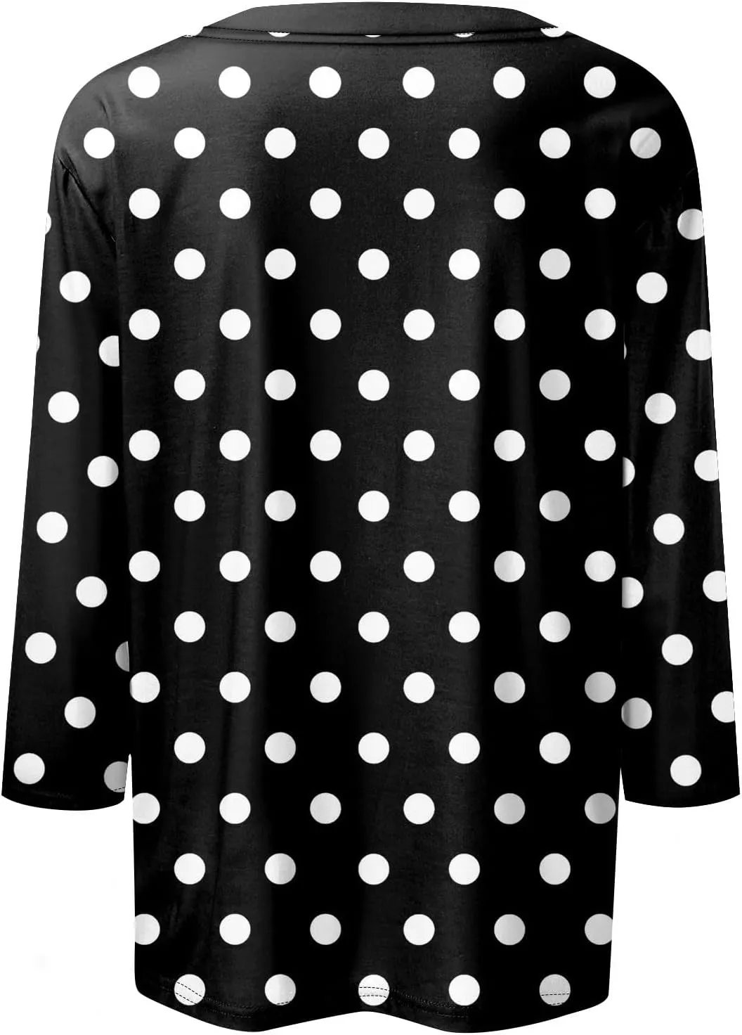Shirts for Women 3/4 Sleeve Trendy Cute Print Round Neck Lightweight Three Quarter Length Summer Tops