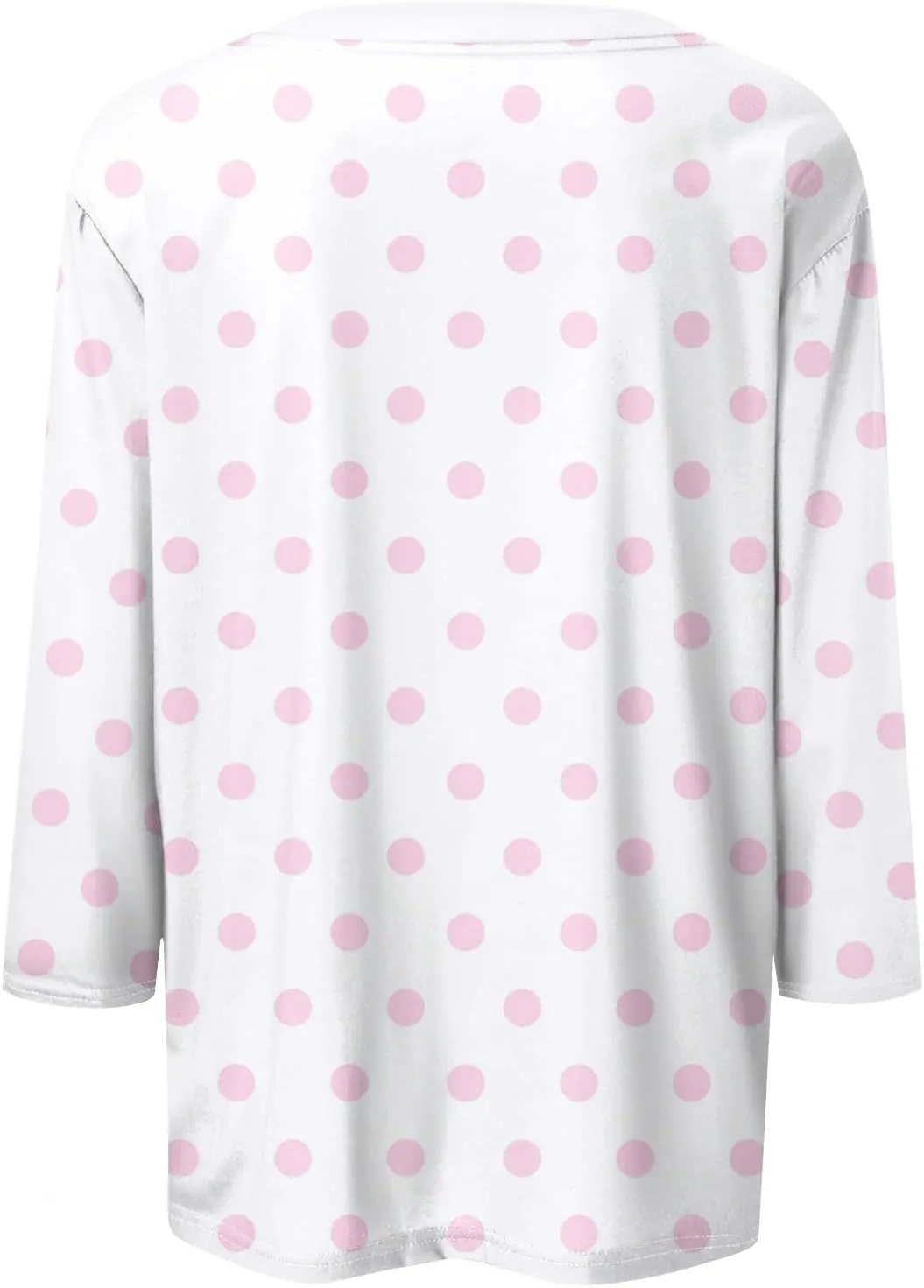 Shirts for Women 3/4 Sleeve Trendy Cute Print Round Neck Lightweight Three Quarter Length Summer Tops