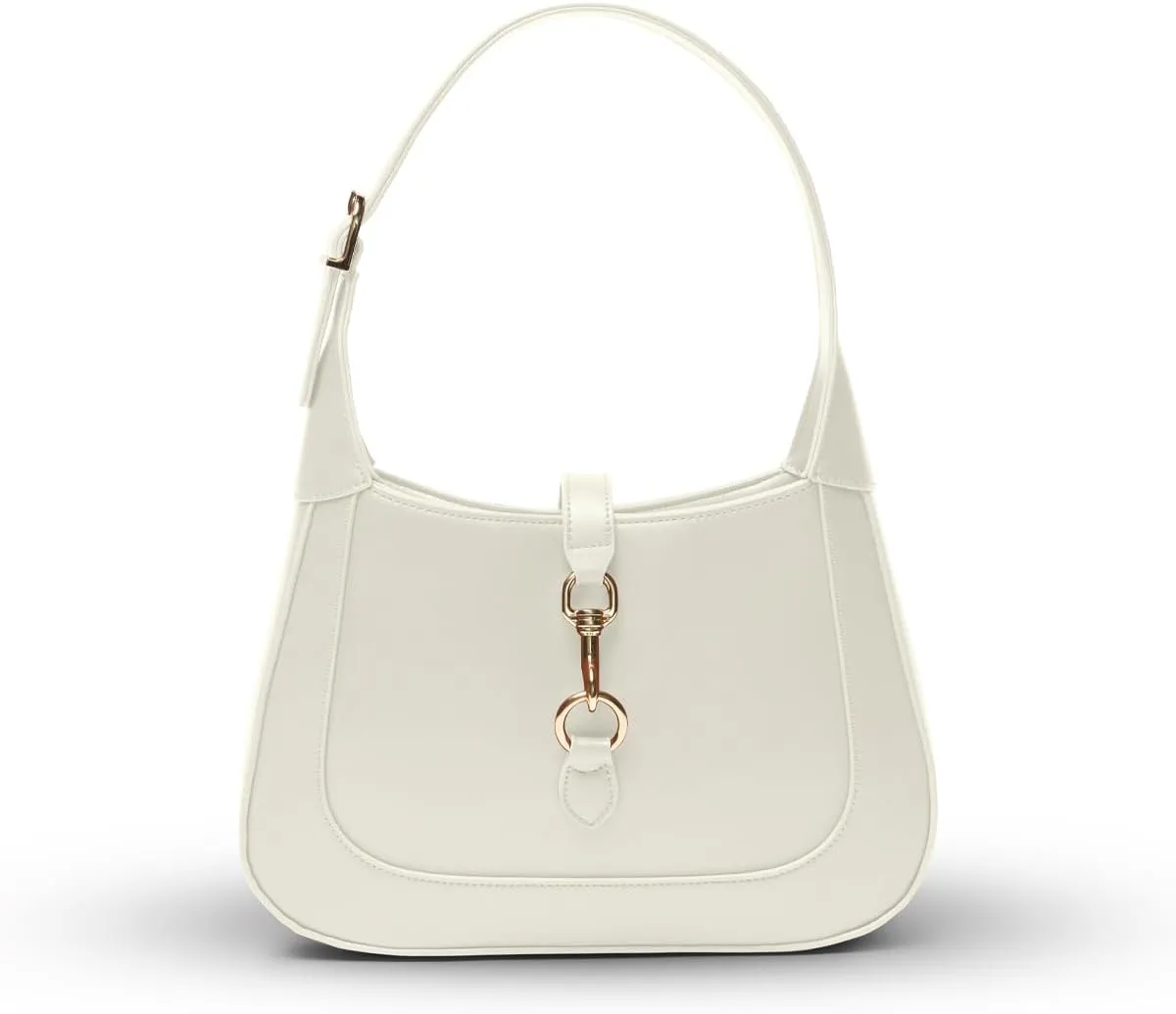 Shoulder Bag for Women - Small Shoulder Purses - Top Handle Structured Handbags - Adjustable Strap Vegan Leather